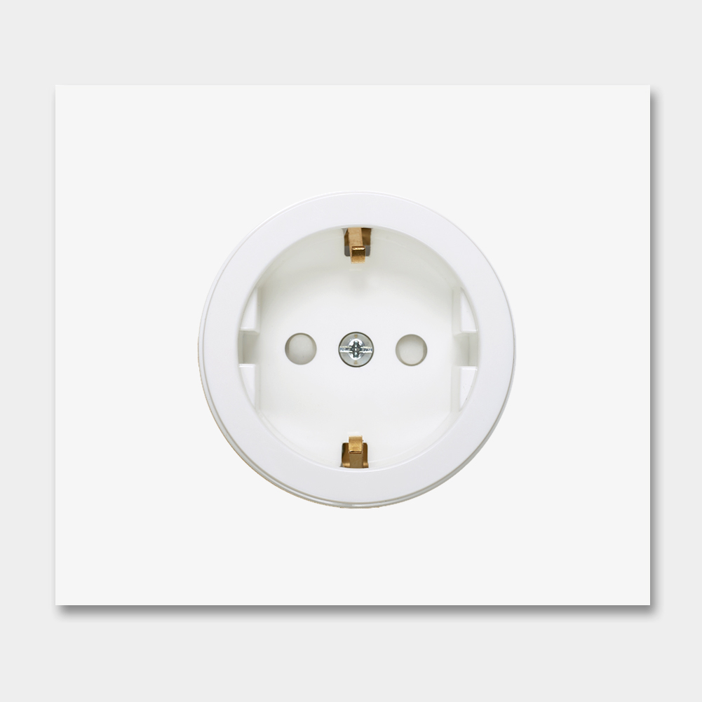 30.10.02.001w.square - Vectis 1-fach Retro Steckdose